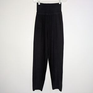 NWT Silk & Salt Black High Waist Luxe Cozy Lounge Pant S
